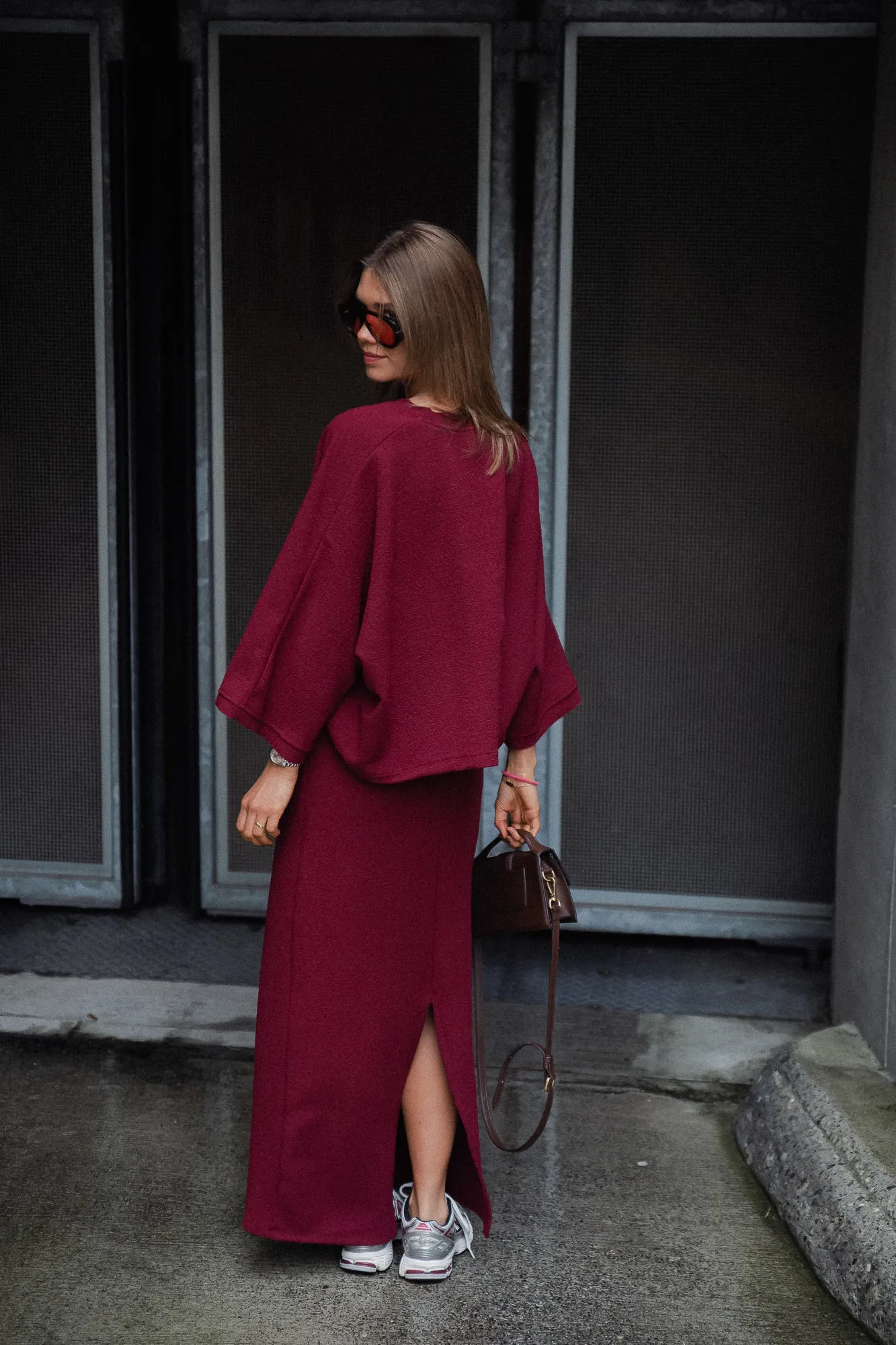 Céliz maxi skirt burgundy