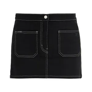 Courreges denim mini skirt