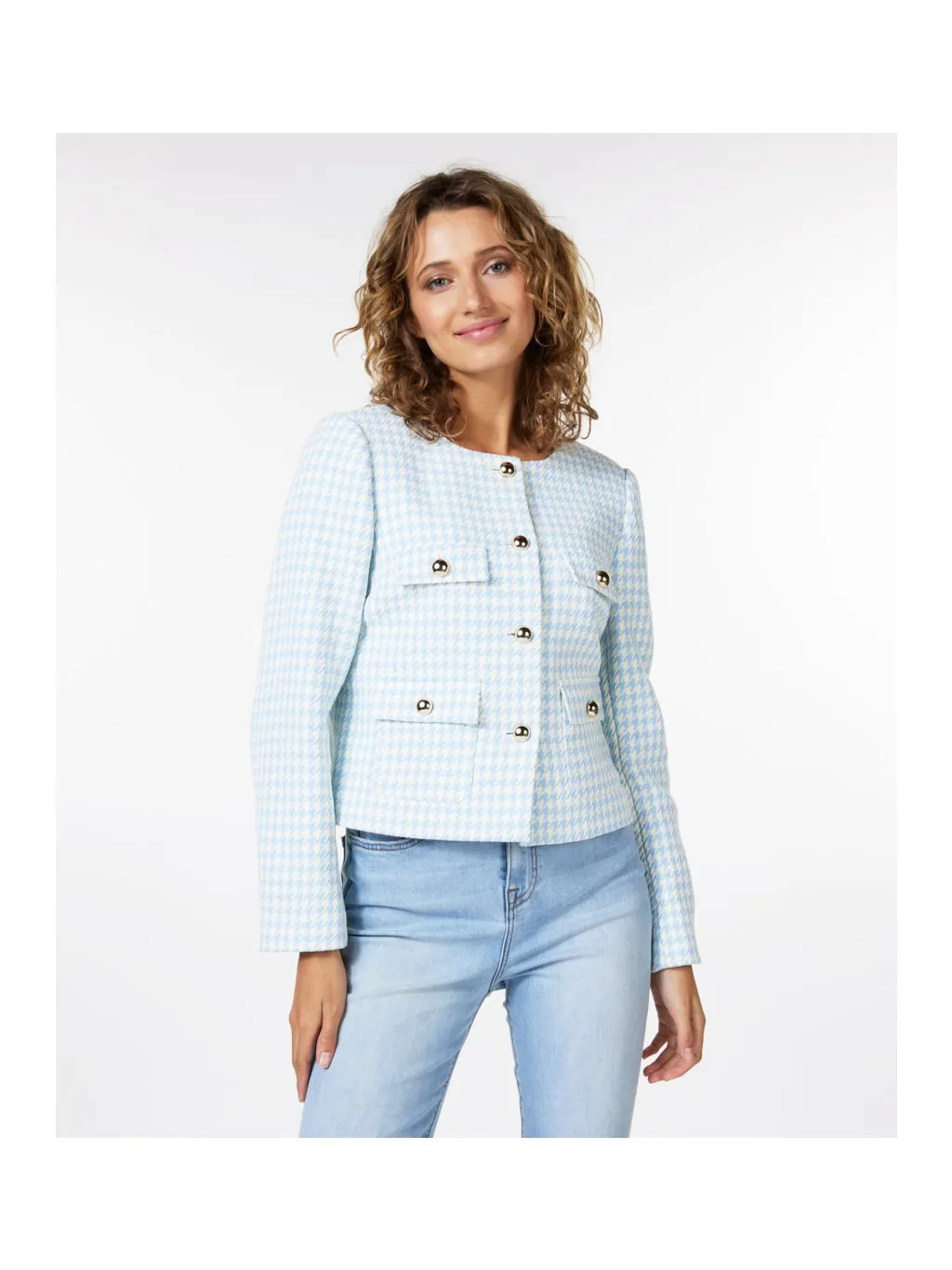 Houndstooth Blazer