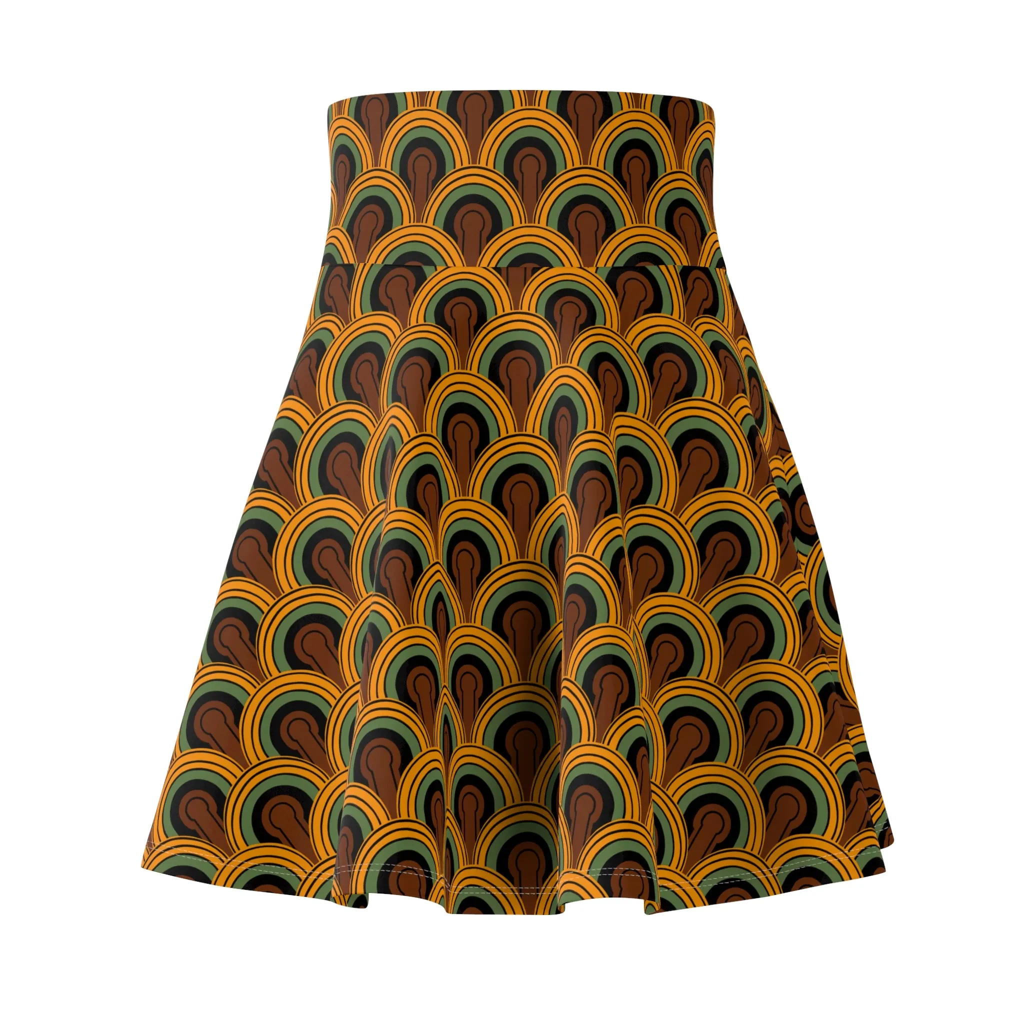 Louisa Room 237 Print Skater Skirt Swim Coverup | Pinup Couture Swim