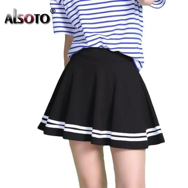 New 2017 Summer style sexy Skirt for Girl lady Korean Short Skater Fashion female mini Skirt Women Clothing Bottoms