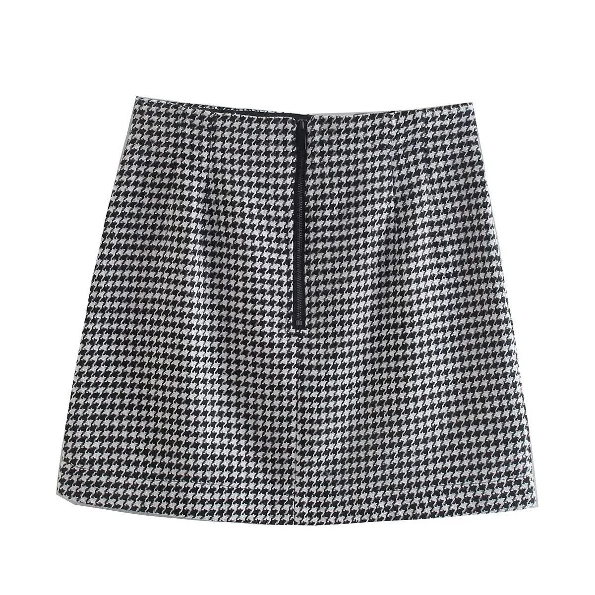 Pre Order:  Houndstooth Print Vintage Mini Skirt