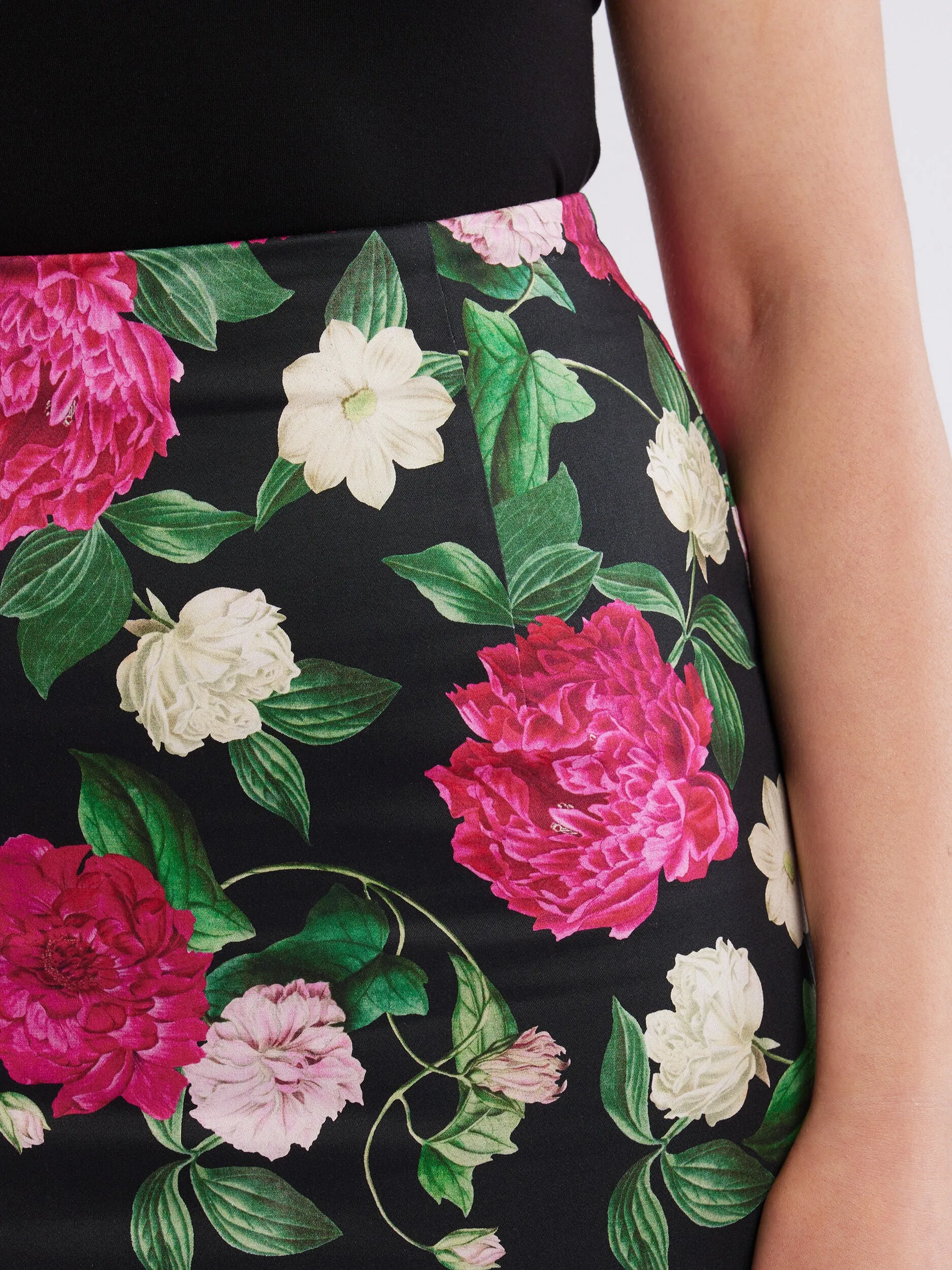 Raspberry Peony Skirt