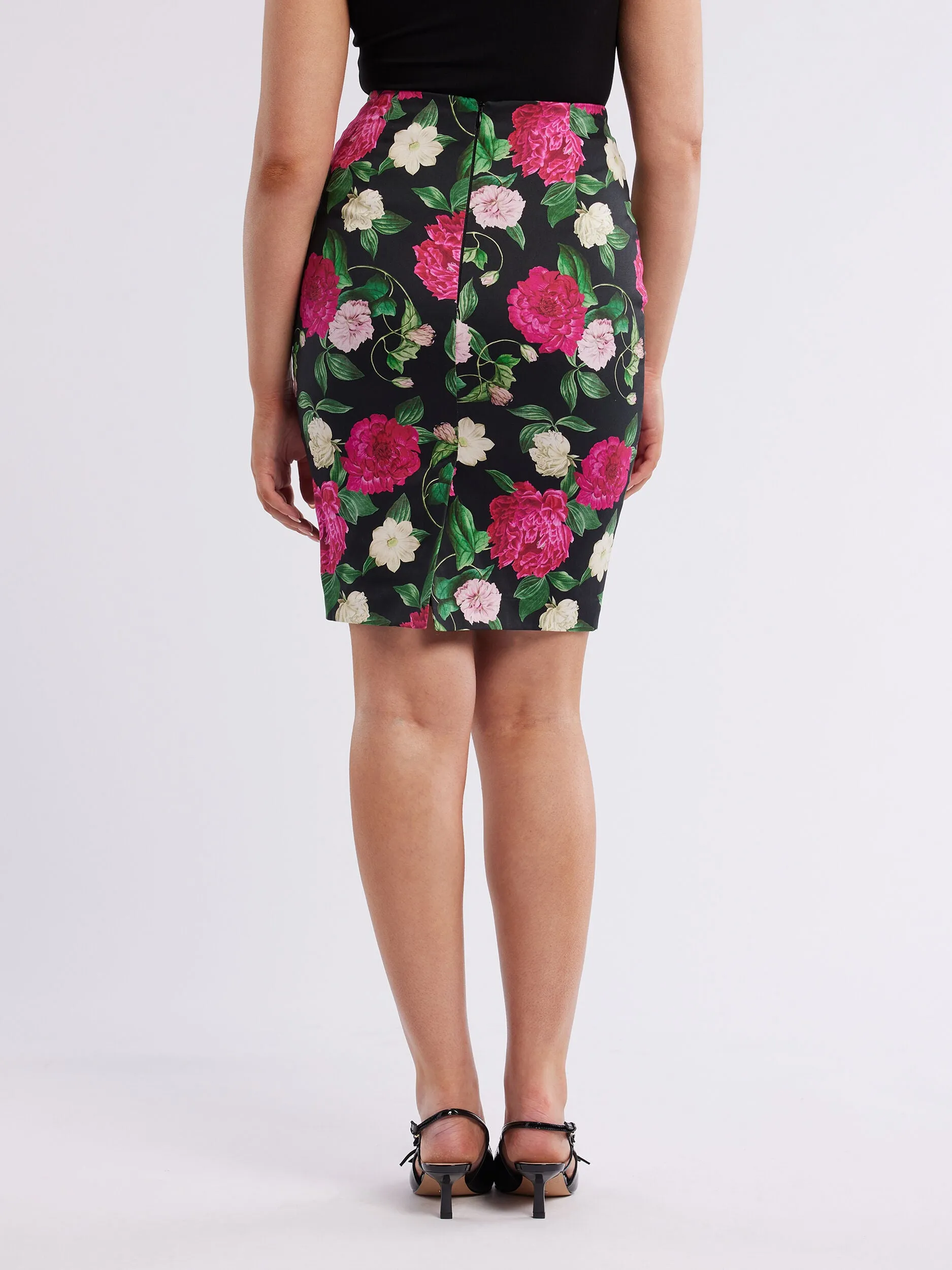 Raspberry Peony Skirt