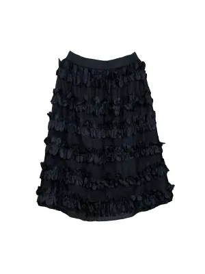 Elegant Black Sine Skirt - Chic and Stylish Womens Fashion