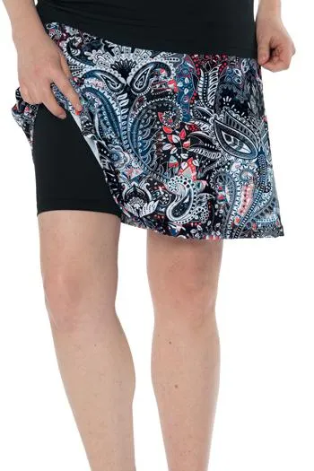 Skater Skirt for Swim & Gym 18" -  Chlorine Proof (with attached shorts)