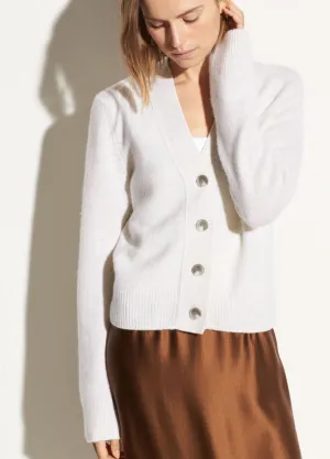 Vince - Shrunken Button Cardigan in White