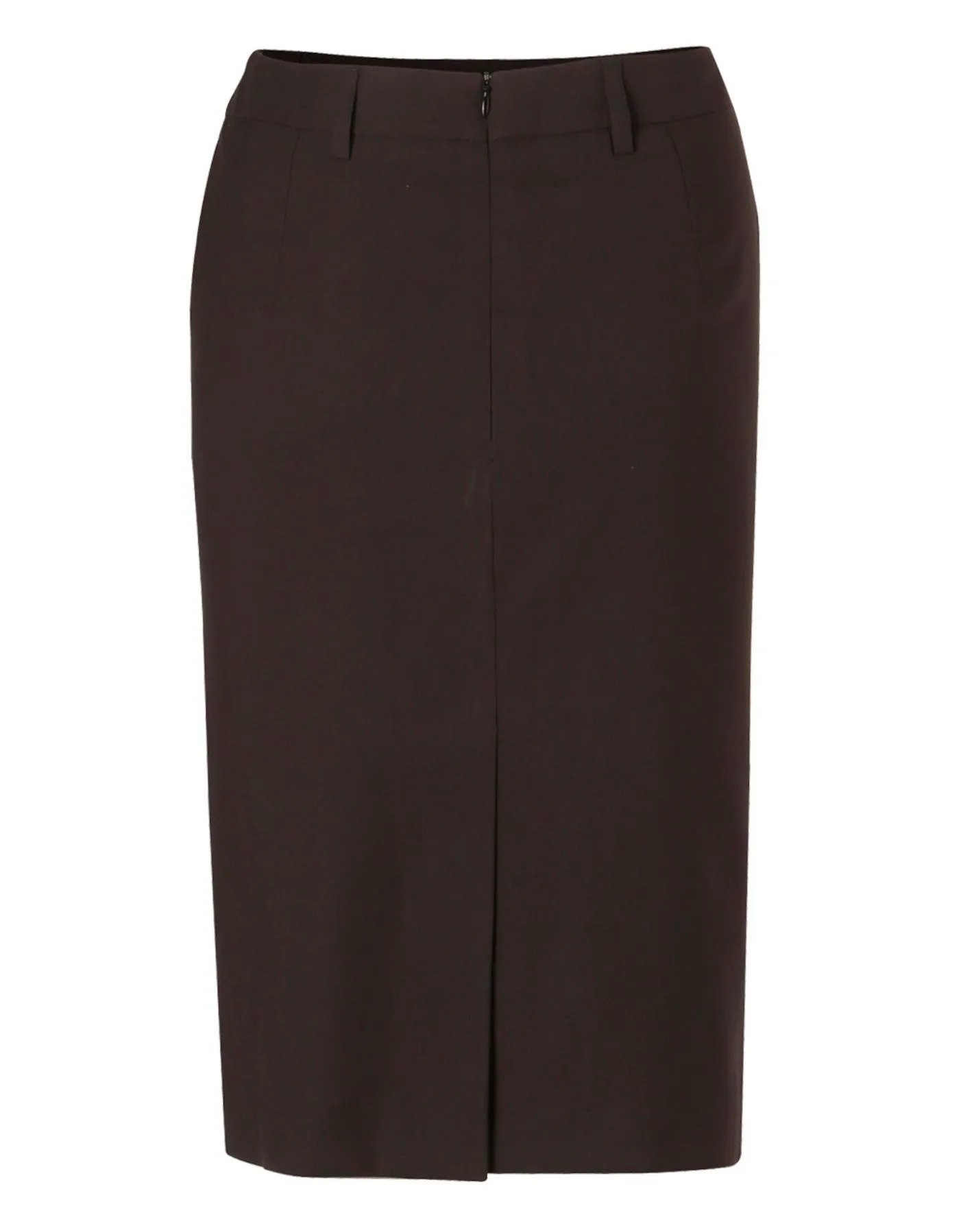 Women's Poly/Viscose Stretch Mid Length Lined Pencil Skirt